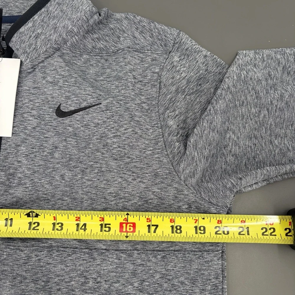 Nike Men's Size S Dri-FIT Victory Mock Neck Half-Zip Golf Top Pullover Gray